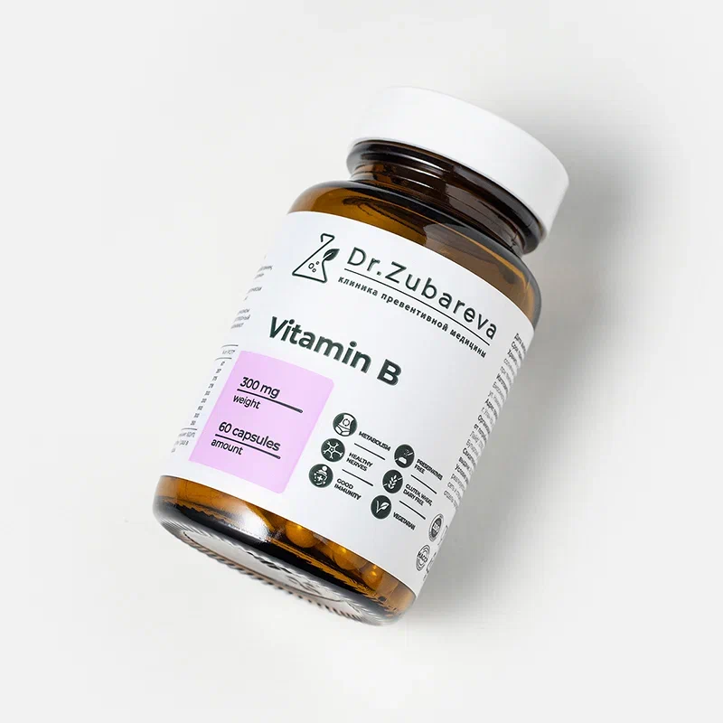 Витамины группы В Dr.Zubareva, 60 капсул купить по цене от 1 650